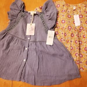 NWT 2 Girls Dress Shirts